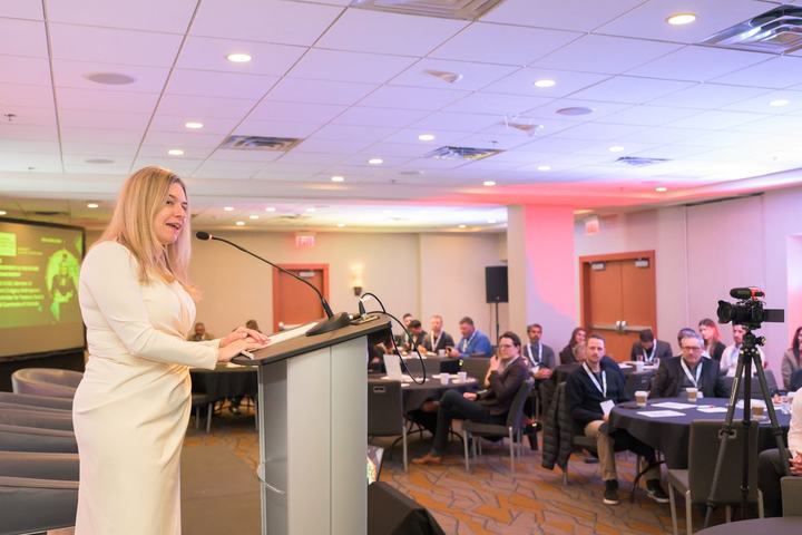 A full room for the policy keynote